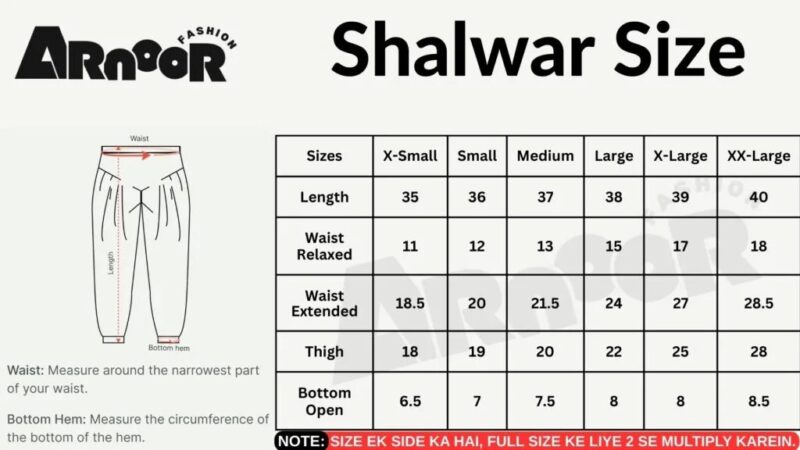✅ Basic Cotton Shalwar For Women (White) – BCS-W - Image 5