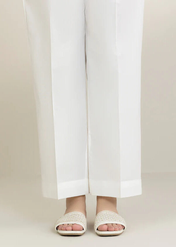 ✅ Wide Leg Cotton Pant Trouser For Women (OFF WHITE)  – WLPTC (Culottes Style)