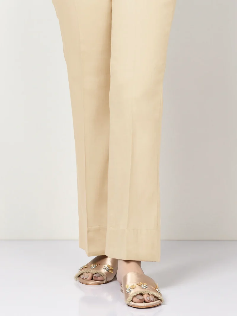 ✅ Bell Bottom Cotton Trousers For Women (Beige) – BBCT - Image 4