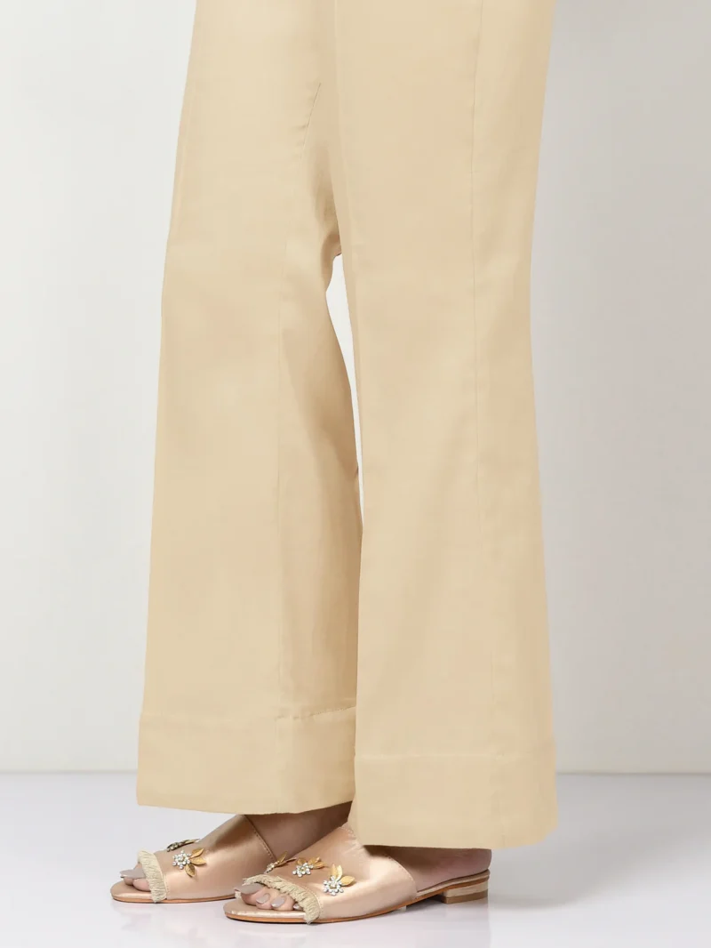 ✅ Bell Bottom Cotton Trousers For Women (Beige) – BBCT - Image 2