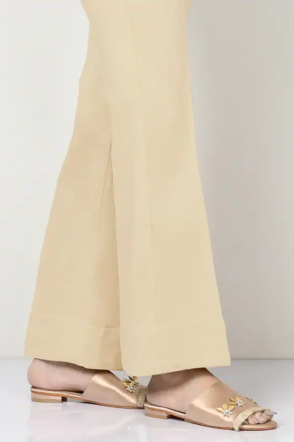 ✅ Bell Bottom Cotton Trousers For Women (Beige) – BBCT