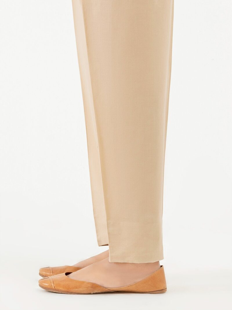 (BEIGE) Basic Cotton Pant Trouser For Women -BCPT - Image 5
