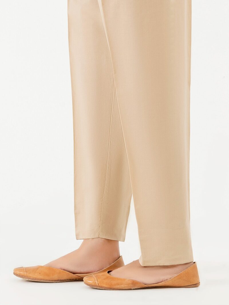 (BEIGE) Basic Cotton Pant Trouser For Women -BCPT - Image 6
