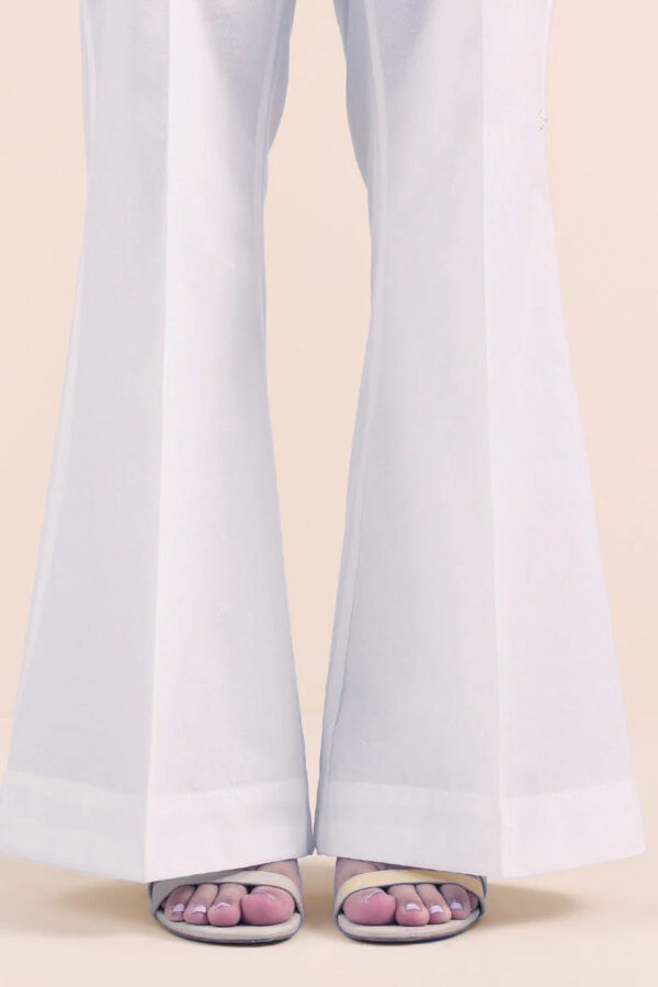✅ Bell Bottom Cotton Trousers For Women (White) – BBCT