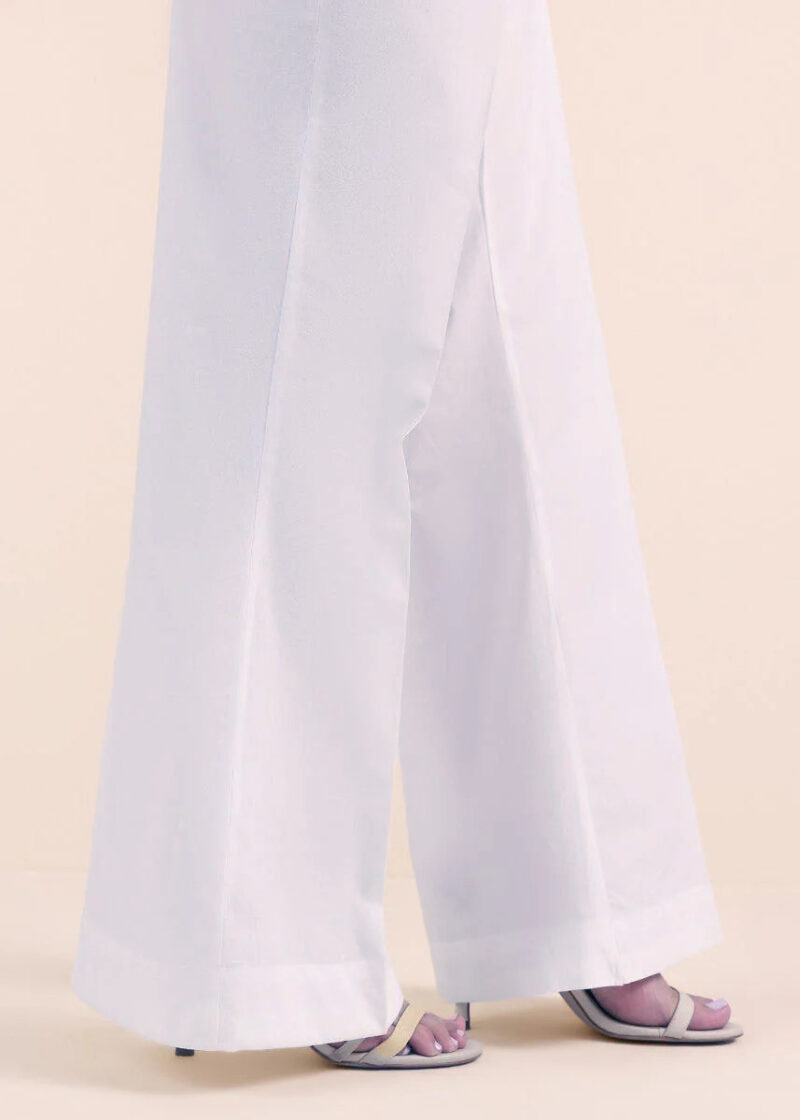 ✅ Bell Bottom Cotton Trousers For Women (White) – BBCT - Image 2