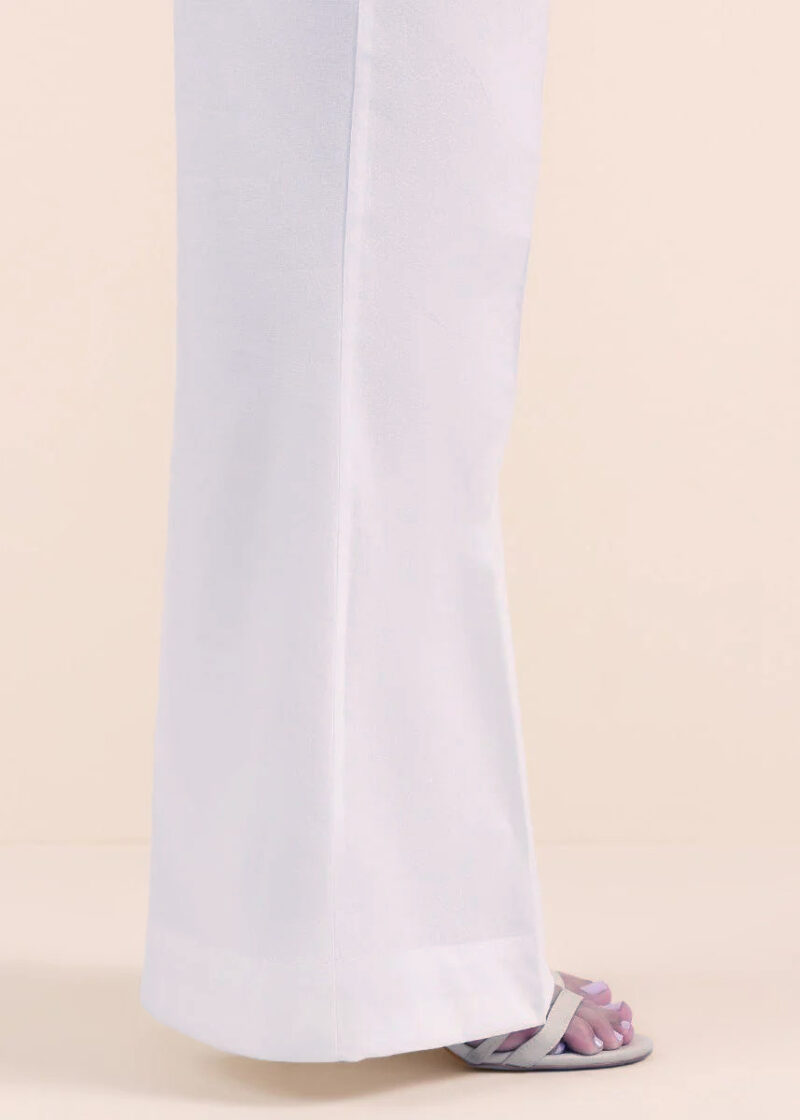 ✅ Bell Bottom Cotton Trousers For Women (White) – BBCT - Image 5