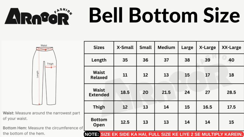 ✅ Bell Bottom Cotton Trousers For Women – BBCT - Image 7
