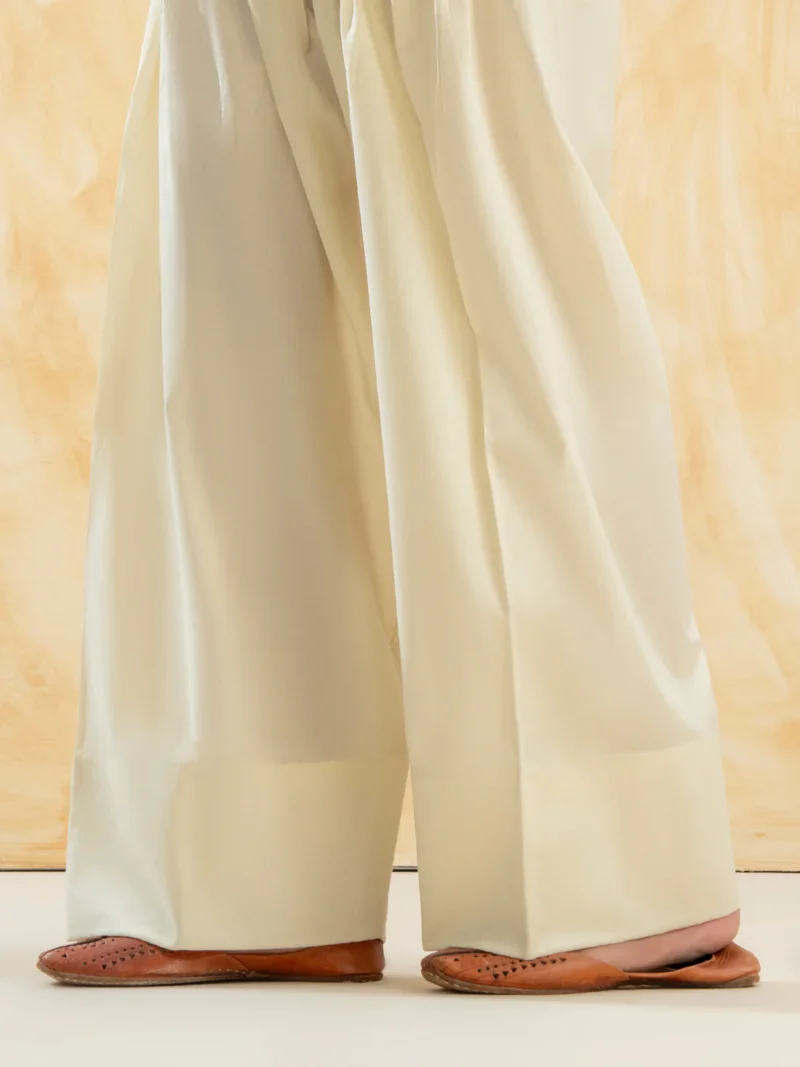 ✅ Elegant Farshi Shalwar For Women (Off White)– EFSOW - Image 4